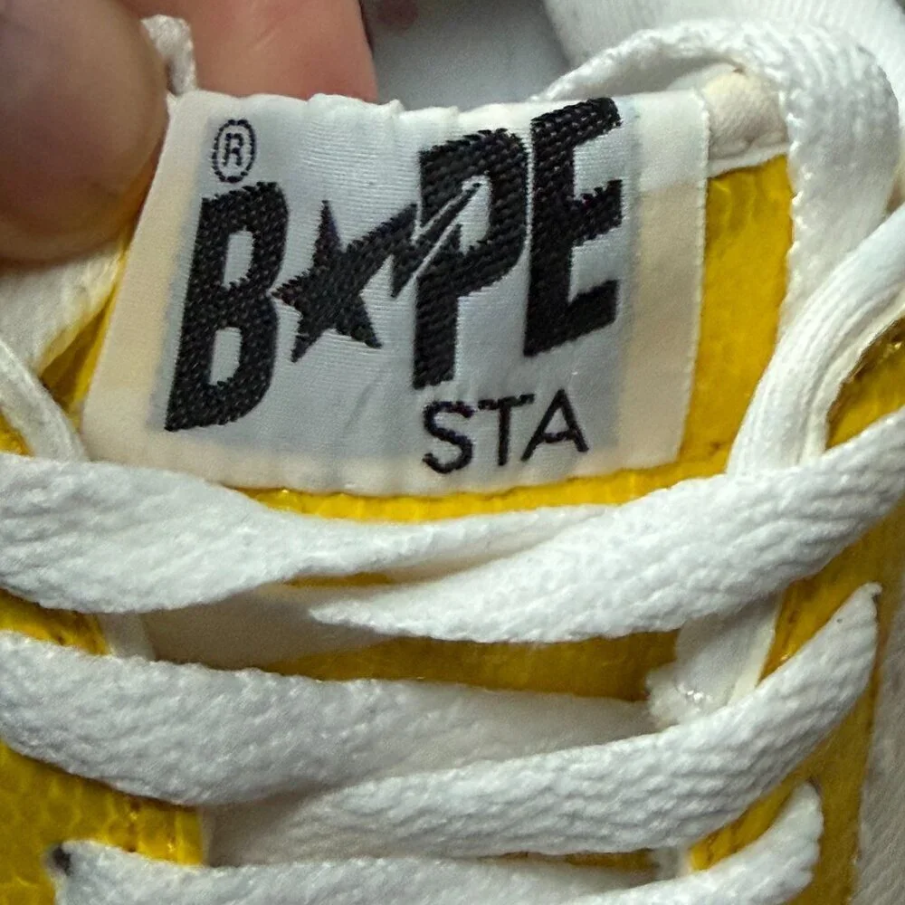 Vintage Bathing Ape (BAPE) Bapesta FS-001 Low - Size 24/6 - Like New - Nigo Y2K - Picture 11 of 16